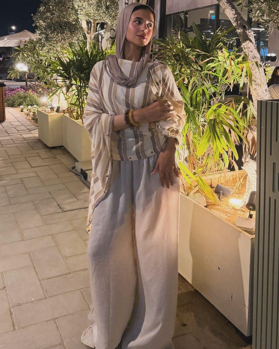 Sway Satin Pants - Cream