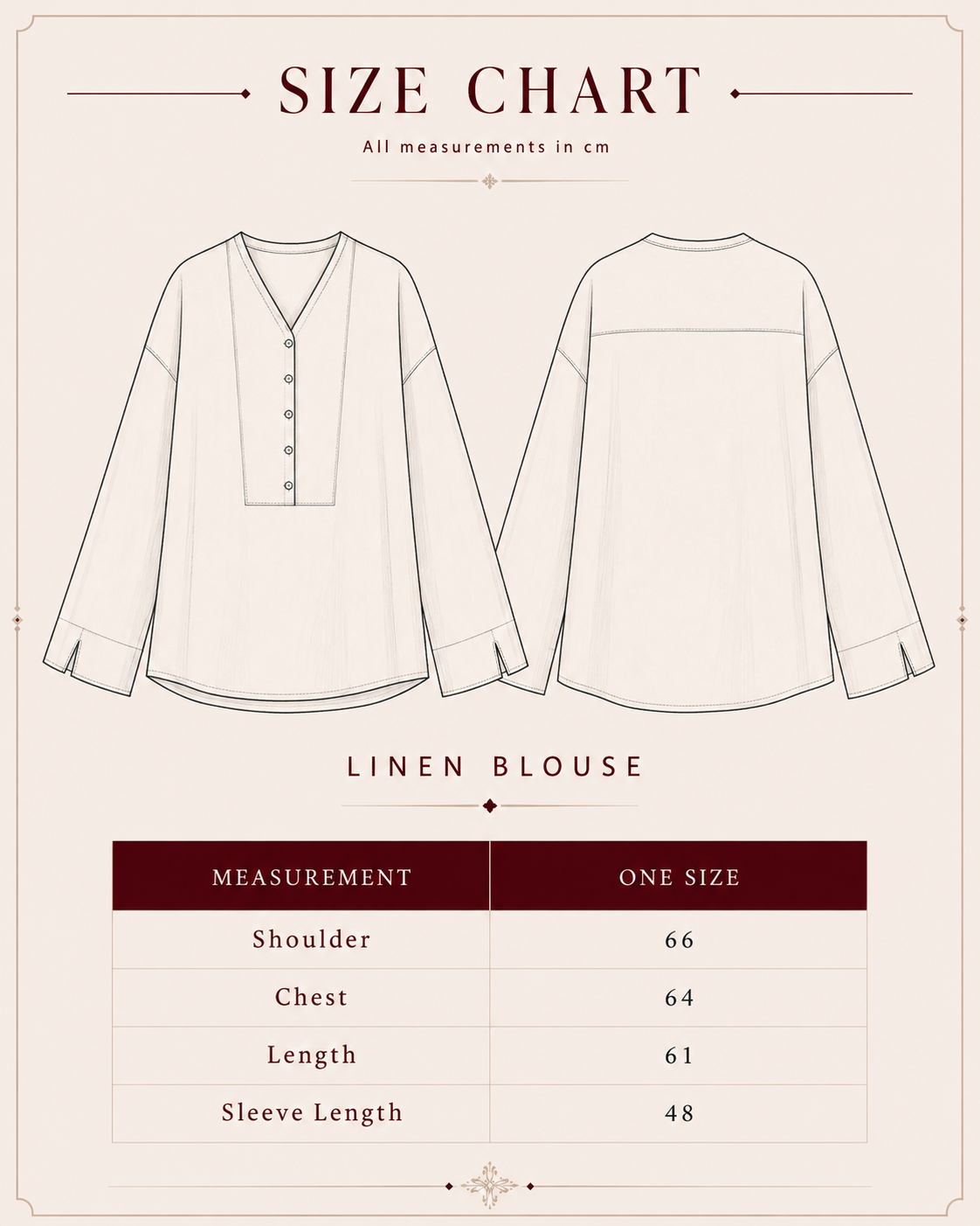 Breathable Linen Blouse — Light Grey