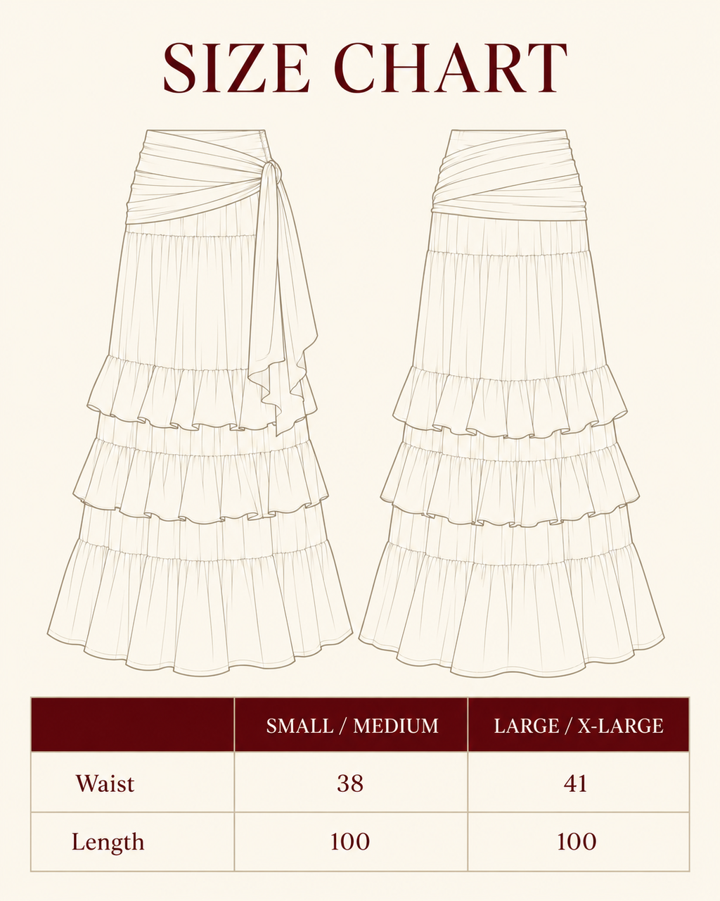 Ruffle Chiffon Skirt - Sage