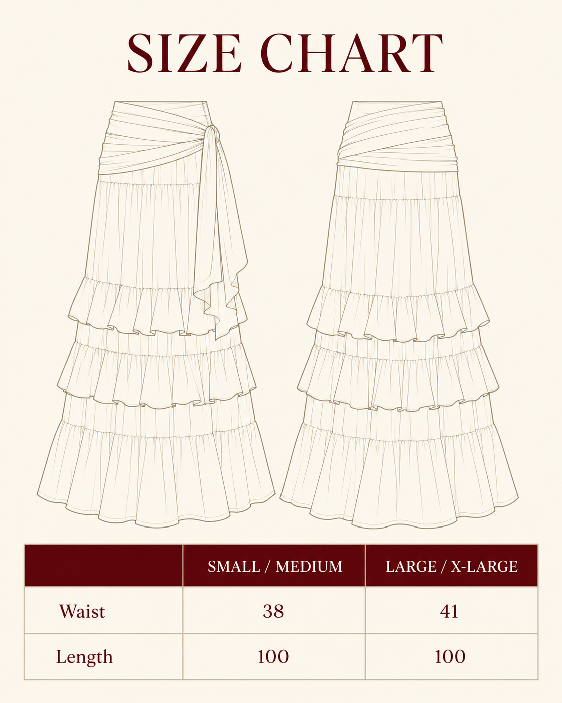 Ruffle Chiffon Skirt - Sage