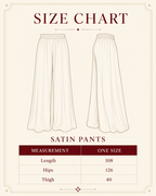 Sway Satin Pants - Black