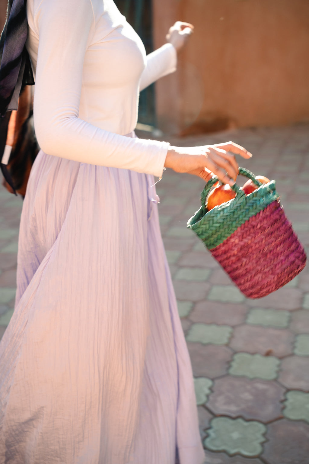 Ease Crushed Satin Skirt - Lilac