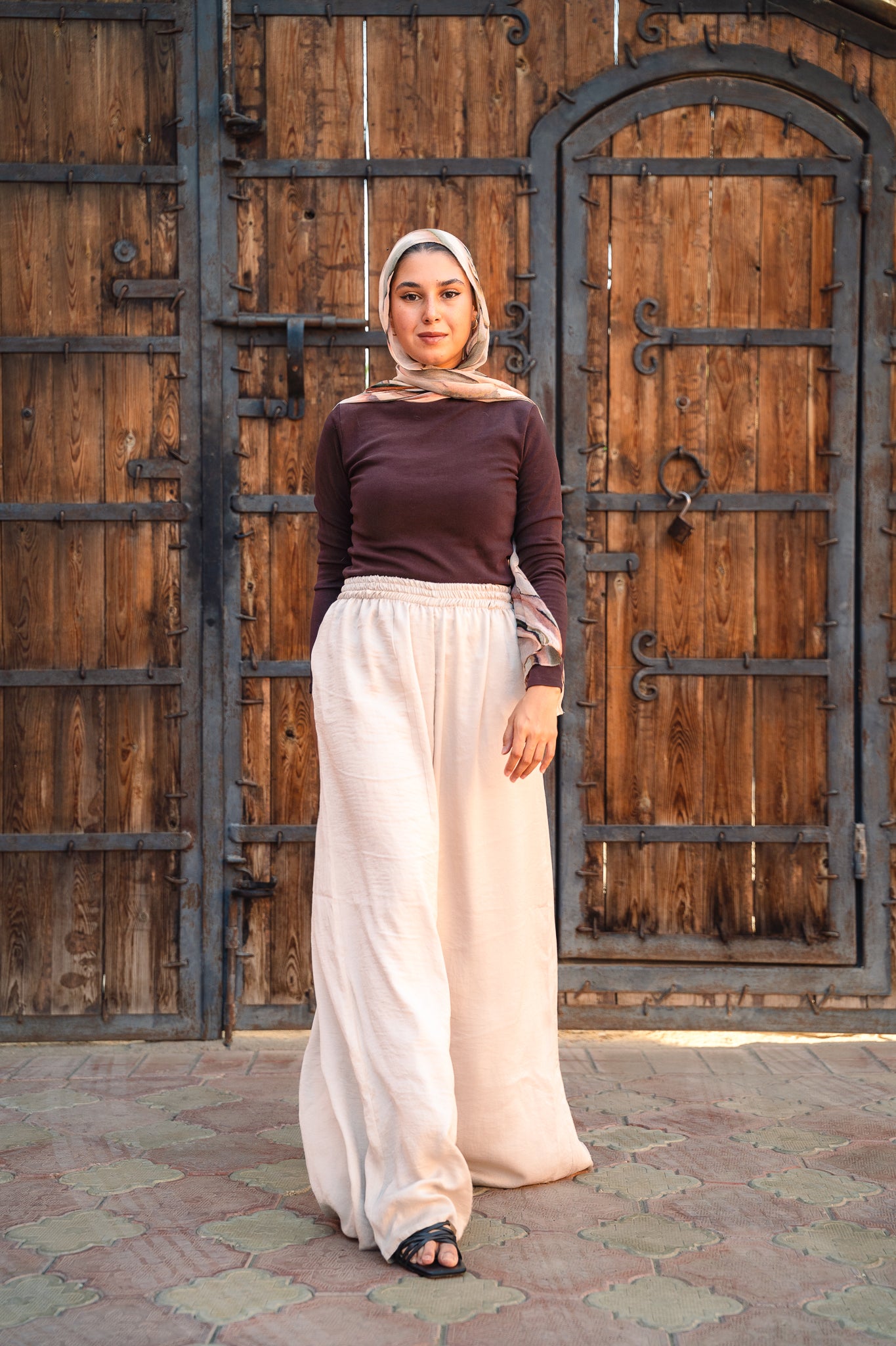 Sway Satin Pants - Cream