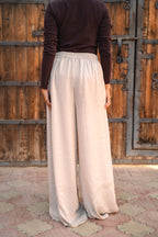 Sway Satin Pants - Cream
