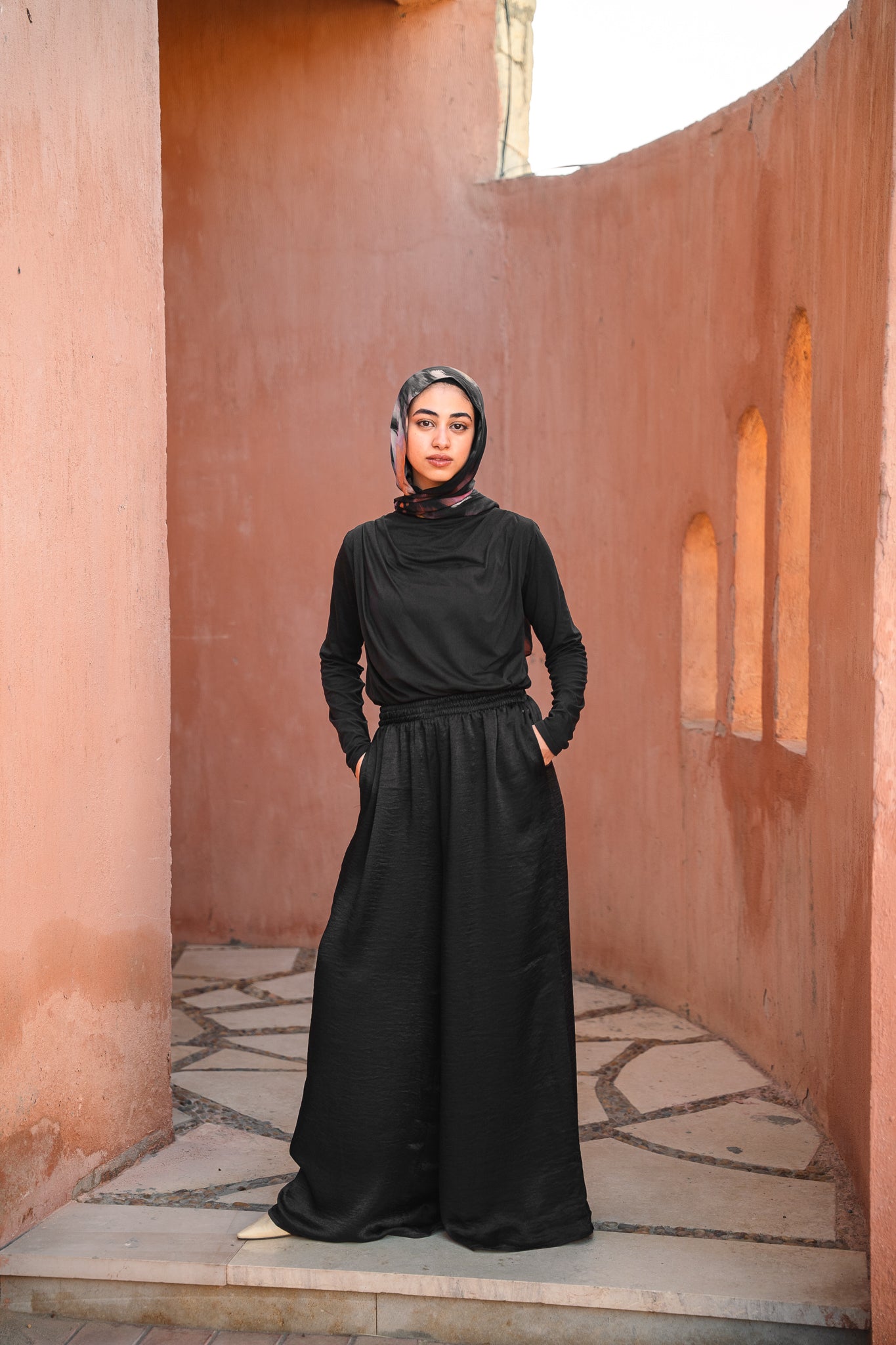 Sway Satin Pants - Black