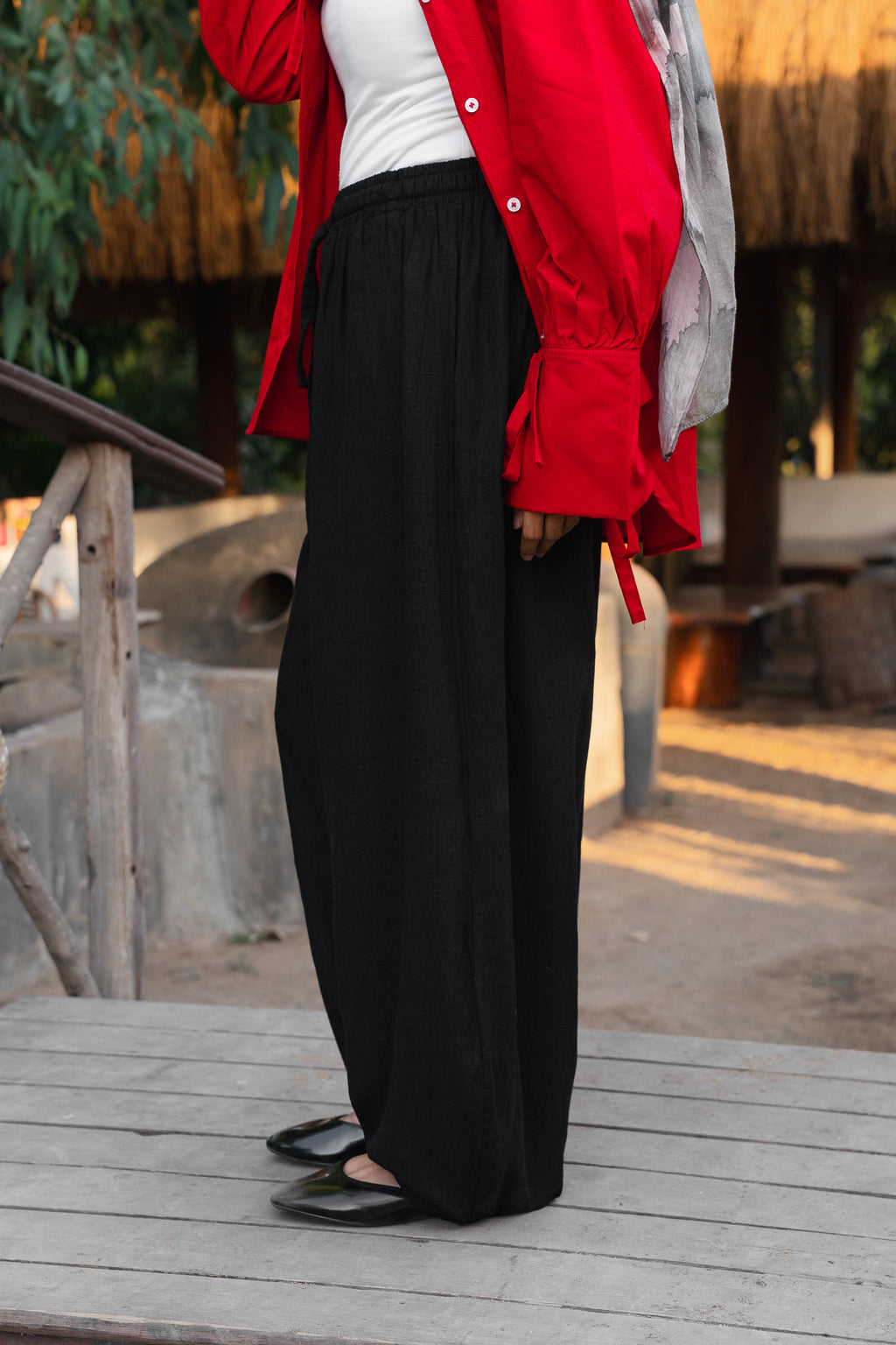 Everyday Linen Pants — Black