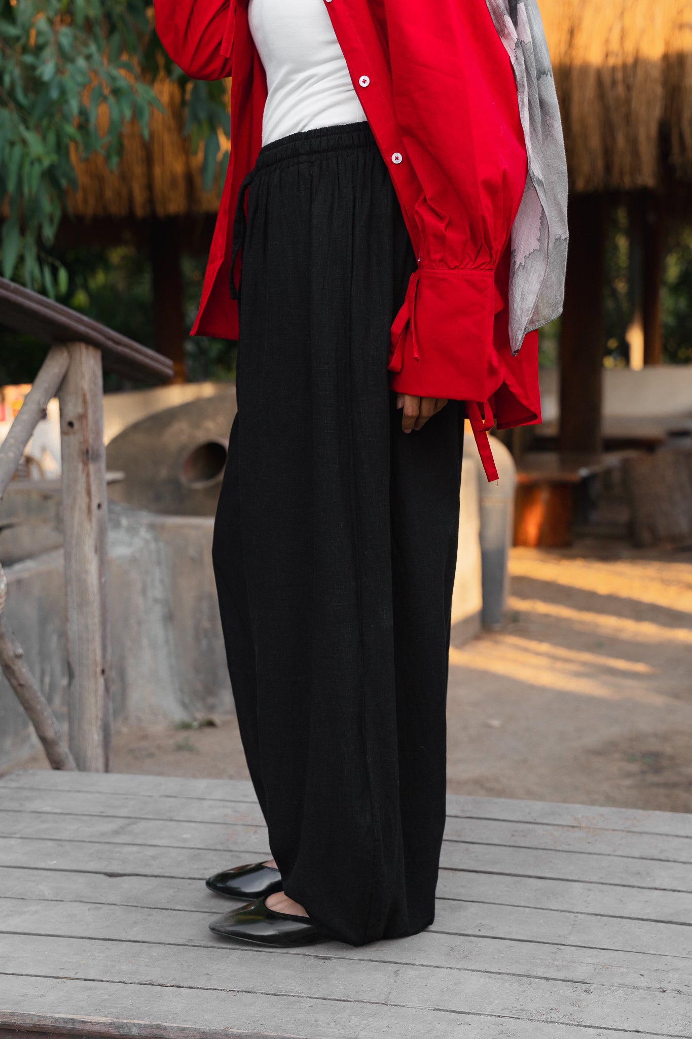 Everyday Linen Pants — Black