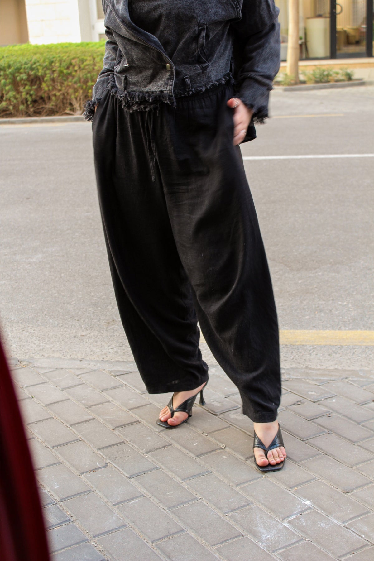Everyday Linen Pants — Black