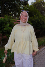 Fresh Girl Blouse - Butter Yellow