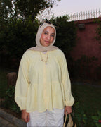 Fresh Girl Blouse - Butter Yellow